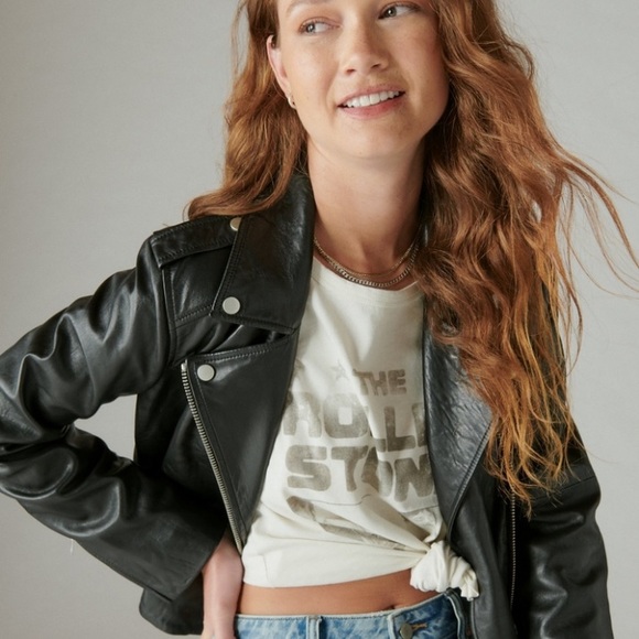 NWT Lucky 🍀 Brand Rolling Stones Ticket Raglan Tee‎ - Picture 5 of 5